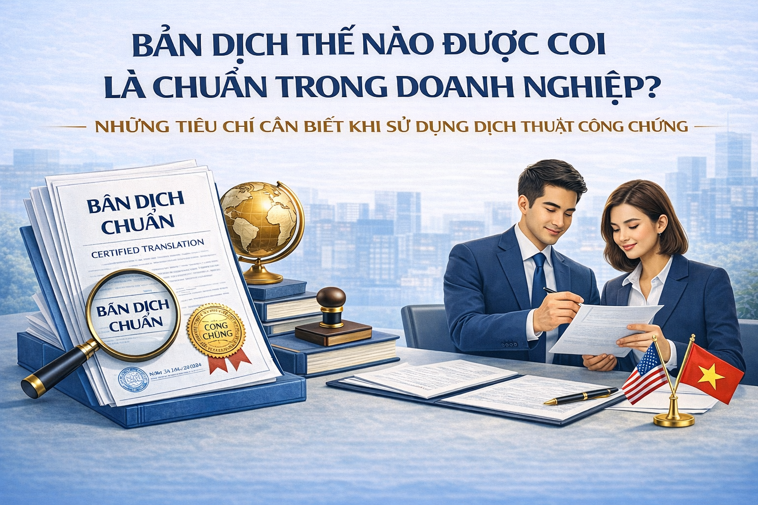 Bản dịch thế nào được coi là chuẩn trong doanh nghiệp? Những tiêu chí cần biết khi dịch thuật công chứng